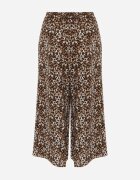 j.stars Pantaloni Maro Lărgi cu lungime 7/8 cu imprimeu leopard Rhina
