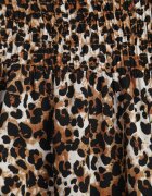 j.stars Pantaloni Maro Lărgi cu lungime 7/8 cu imprimeu leopard Rhina