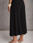j.stars Pantaloni negri largi High Waist cu lungime 7/8 Rathi