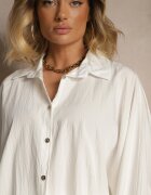 j studio Cămașă Albă cu vâscoză în stil batwing Sonarielia