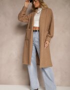 j studio Palton Maro deschis Boucle Deschis Cango