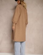 j studio Palton Maro deschis Boucle Deschis Cango