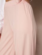 j studio Pantaloni roz deschis din vâscoză cu croială largă decorați cu dungă Belhira