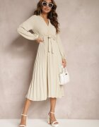 j studio Rochie Bej Deschis Phloroe