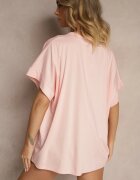 j studio Tricou Roz deschis din vâscoză cu croială tip liliac Tanalitha