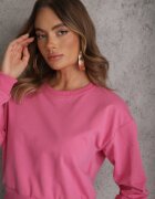 j.style Bluza Fuksjowa din Bumbac cu Patenti la Mâneci și în Talie Alberia