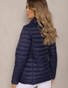 j.style Geacă bleumarin decorată cu matlasare și buzunare cu fermoar Mivuria