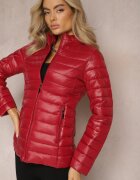 j.style Geacă Bordo de tranziție matlasată cu buzunare cu fermoar Asethalia