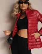 j.style Geacă Bordo de tranziție matlasată cu buzunare cu fermoar Asethalia