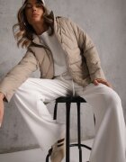 j.style Geacă Matlasată Bej închis De tranziție cu glugă Silidi