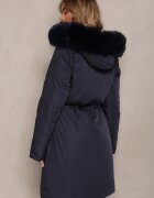 j.style Geacă-palton bleumarin lungă reversibilă cu glugă Astrae