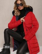 j.style Geacă-palton bleumarin lungă reversibilă cu glugă Astrae
