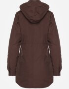 j.style Geacă Parka Maro cu Glugă cu Model Original pe Interior Tiosara