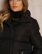 j.style Jachetă Neagră Matlasată cu guler înalt Heleis