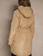 j.style Jachetă Parka Bej închis în stil Casual Căptușită cu blană Olleania
