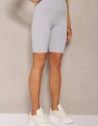 j.style Pantaloni scurți albastru deschis tip ciclistă talie înaltă cu bandă elastică lată în talie Nanseline