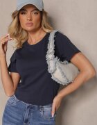 j.style Tricou Bleumarin Casual de bumbac Rivali