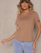 j.style Tricou Maro Casual din Bumbac Rivali
