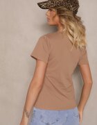 j.style Tricou Maro Casual din Bumbac Rivali