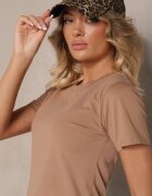 j.style Tricou Maro Casual din Bumbac Rivali