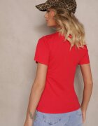 j.style Tricou Roșu Casual din Bumbac Rivali