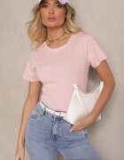 j.style Tricou Roz Casual Bumbac Rivali