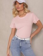 j.style Tricou Roz Casual Bumbac Rivali