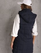 j.style Vestă Bleumarin Decorată cu matlasare și cu glugă detașabilă Atoria