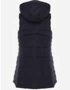 j.style Vestă Bleumarin Decorată cu matlasare și cu glugă detașabilă Atoria