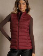 j.style Vestă Bordeaux Decorată Cu Matlasare Soellame