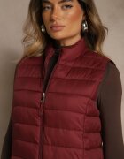 j.style Vestă Bordeaux Decorată Cu Matlasare Soellame