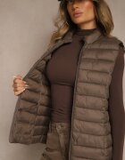 j.style Vestă Maro Decorată Cu Matlasare Soellame