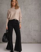 j&x Basic pulover batwing cu vâscoză Rosanel Bej