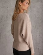 j&x Basic pulover batwing cu vâscoză Rosanel Bej