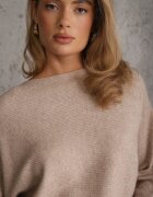 j&x Basic pulover batwing cu vâscoză Rosanel Bej