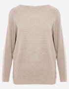 j&x Basic pulover batwing cu vâscoză Rosanel Bej