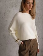 j&x Basic pulover batwing cu vâscoză Rosanel Bej deschis