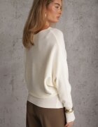 j&x Basic pulover batwing cu vâscoză Rosanel Bej deschis