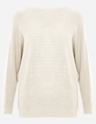 j&x Basic pulover batwing cu vâscoză Rosanel Bej deschis