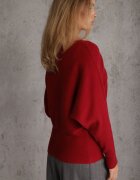 j&x Basic pulover batwing cu vâscoză Rosanel Bordo
