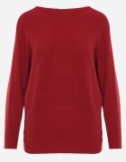 j&x Basic pulover batwing cu vâscoză Rosanel Bordo