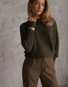 j&x Basic pulover batwing cu vâscoză Rosanel Verde închis