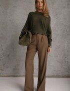 j&x Basic pulover batwing cu vâscoză Rosanel Verde închis