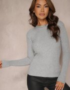 j&x Bluză Gri Longsleeve în Dungi Subțiri Terilissa