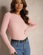 j&x Bluză Roz Longsleeve în Dungi Subțiri Terilissa