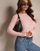 j&x Bluză Roz Longsleeve în Dungi Subțiri Terilissa