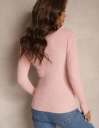 j&x Bluză Roz Longsleeve în Dungi Subțiri Terilissa