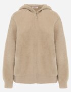 j&x Cardigan Bej Cu fermoar Din lână Cu glugă Aniole