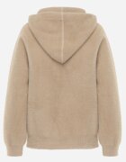 j&x Cardigan Bej Cu fermoar Din lână Cu glugă Aniole