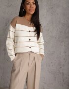 j&x Cardigan Crem cu Vomarie Crem cu bej